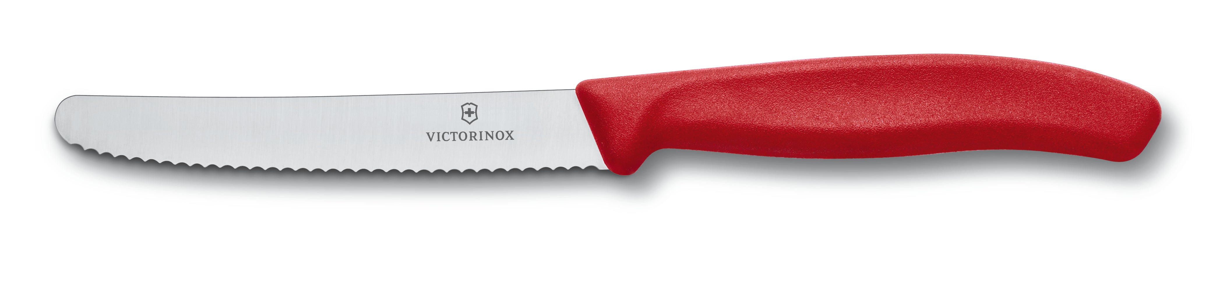 Victorinox Classic Serrated Steak & Tomato Knife 11cm - Red