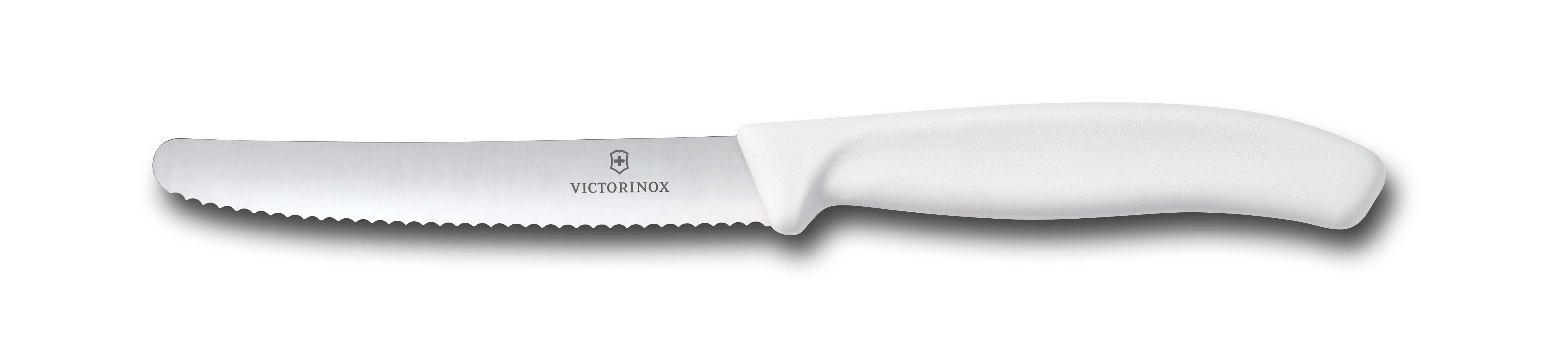 Victorinox Classic Serrated Steak & Tomato Knife 11cm - White