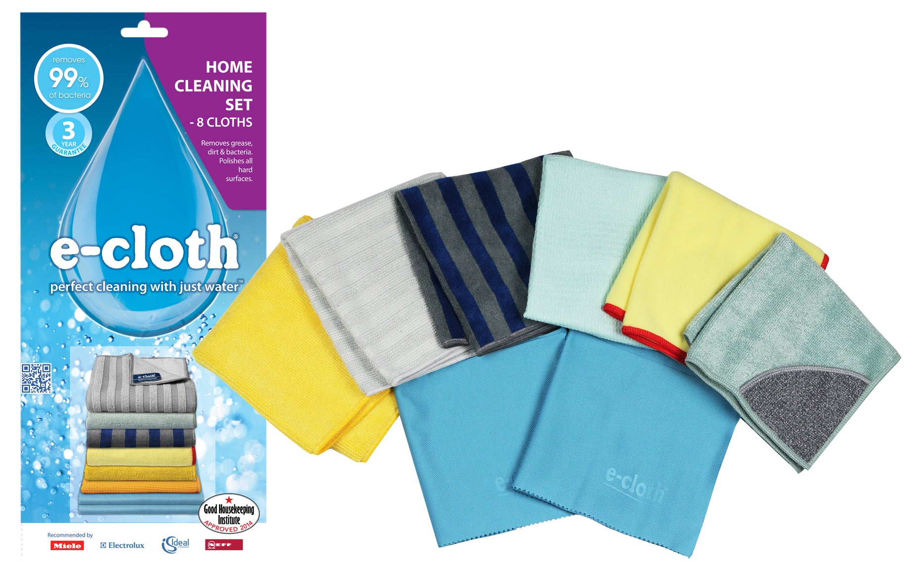 E-CLOTH Home Cleaning Set of 8