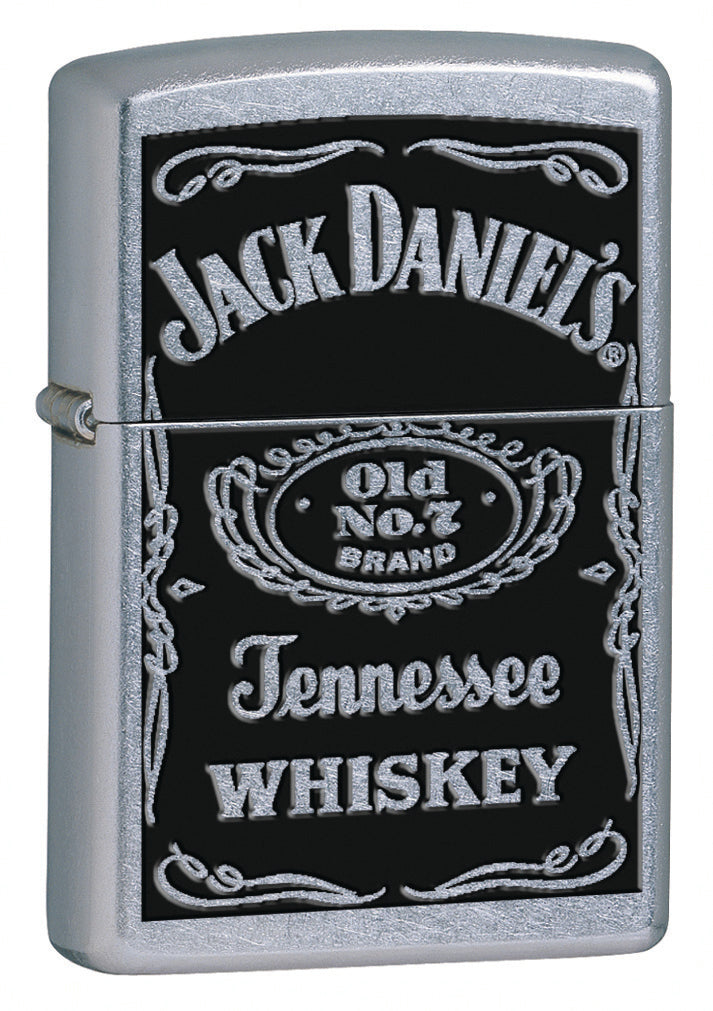 Zippo Jack Daniels Old No.7 Street Chrome Lighter