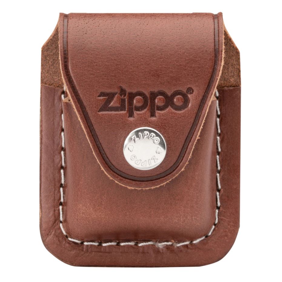 Zippo Brown Leather Pouch with Clip