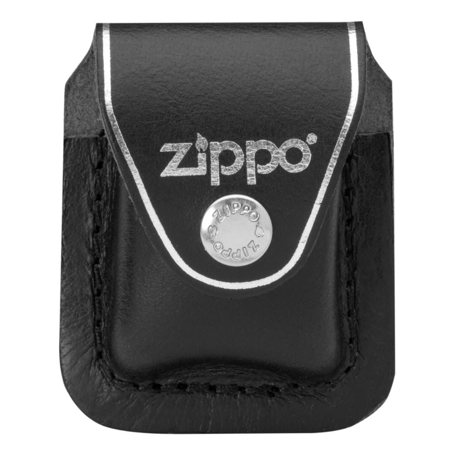 Zippo Black Leather Pouch with Clip