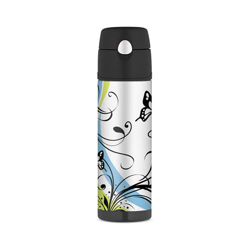 Thermos S/Steel Vacuum Insulated Hydration Drink Bottle 530ml Butterfly